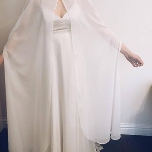 Chiffon Bridal Cape